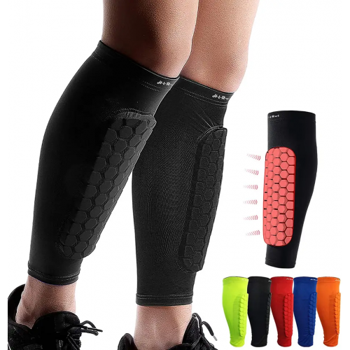 Professional sports calf protection outdoor basketball soccer riding beehive anti-collision leg protection equipment