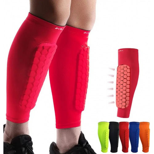 Professional sports calf protection outdoor basketball soccer riding beehive anti-collision leg protection equipment