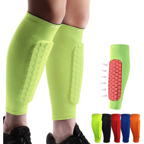 Professional sports calf protection outdoor basketball soccer riding beehive anti-collision leg protection equipment