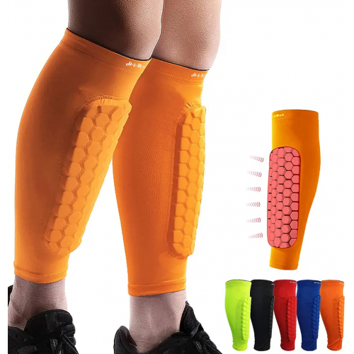 Professional sports calf protection outdoor basketball soccer riding beehive anti-collision leg protection equipment