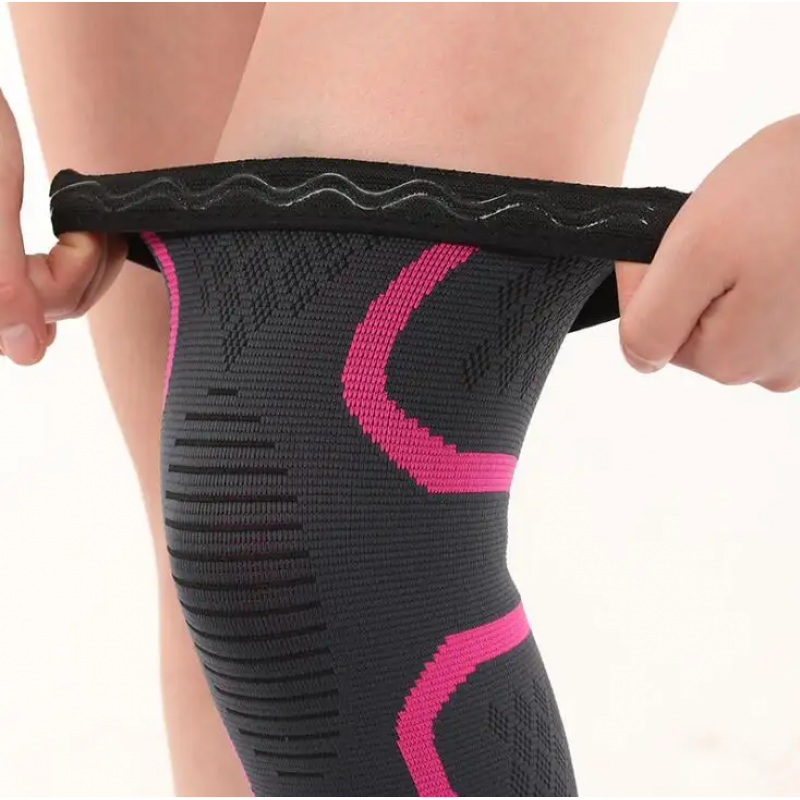 Knit sports kneecaps basketball fitness running non-slip nylon kneecaps outdoor cycling thermal protection knee pads 