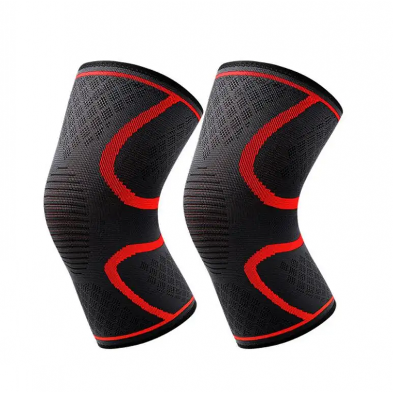 Knit sports kneecaps basketball fitness running non-slip nylon kneecaps outdoor cycling thermal protection knee pads 