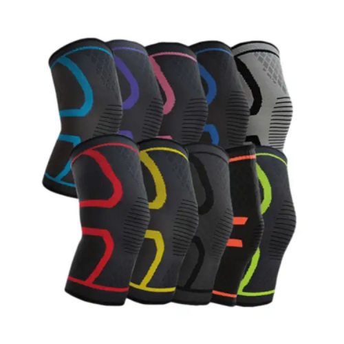 Knit sports kneecaps basketball fitness running non-slip nylon kneecaps outdoor cycling thermal protection knee pads