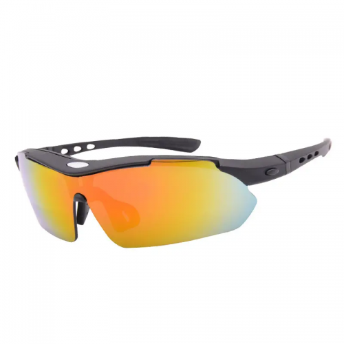 Three groups of lens cycling glasses bicycle nearsighted glasses outdoor sports windproof glasses/three pieces of glasses PC