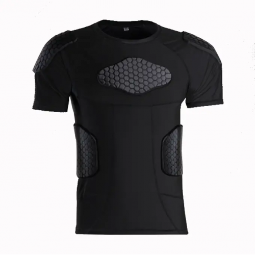 Protective T-Shirt Protector Suit for Basketball  Rugby football chest padded shirt