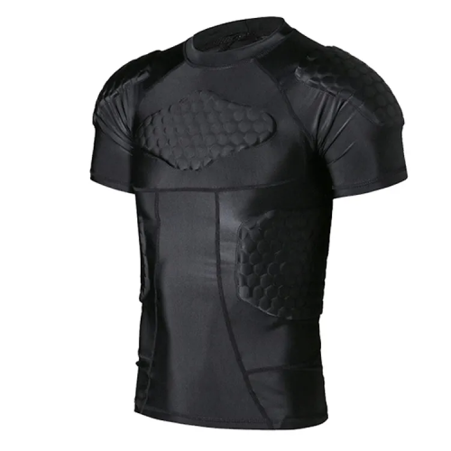 Protective T-Shirt Protector Suit for Basketball  Rugby football chest padded shirt