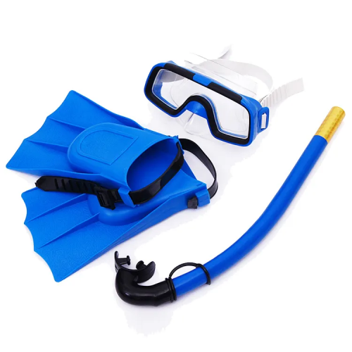 Children's goggles snorkeling kit goggles swimming glasses breathing tube fins