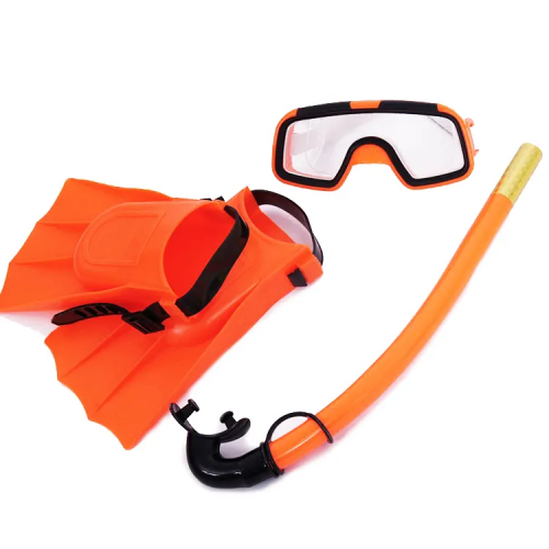 Children's goggles snorkeling kit goggles swimming glasses breathing tube fins