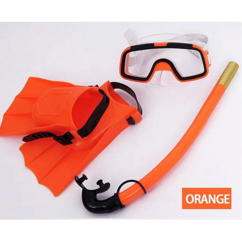 Children's goggles snorkeling kit goggles swimming glasses breathing tube fins