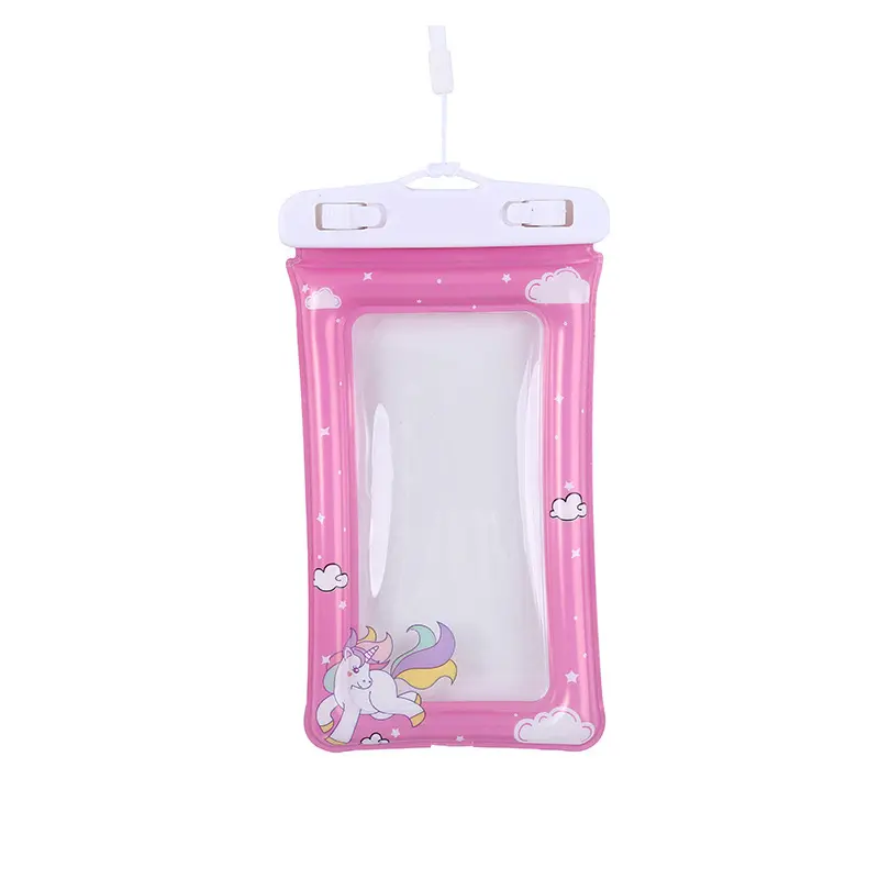 Swimming floating airbag mobile phone waterproof bag touch screen transparent waterproof mobile phone bag mobile phone waterproof case 